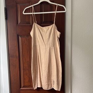 Forever 21 Gold Animal Print Mini Slip Dress